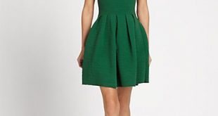 Green dress... Add a hounds tooth jacket and some black suede .