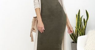 Have it Suede Olive Green Midi Dress | Green dress outfit, Winter .