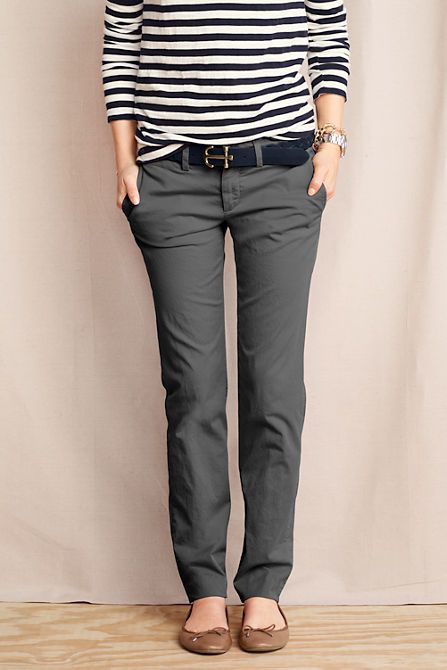Women's True Slim Chinos from Lands' End | Womens chinos, Pants .
