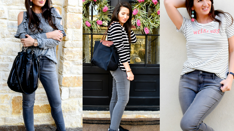 3 Ways to Wear Your Grey Jeans