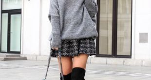 How to Style Grey Sweater: 15 Cozy Outfit Ideas for Women - FMag.c