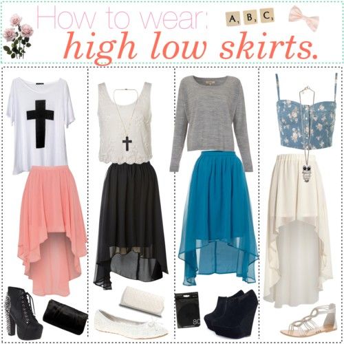 High-low skirt outfit ideas | High low skirt outfit, High low .