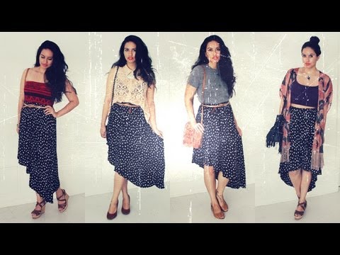 High-Low Skirt Outfit Ideas - YouTu