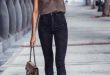 20 Outfits With High Waisted Jeans Glamhere.com | How to wear high .