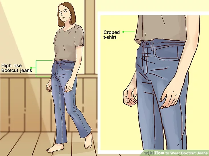 How to Wear Bootcut Jeans (with Pictures) - wikiH