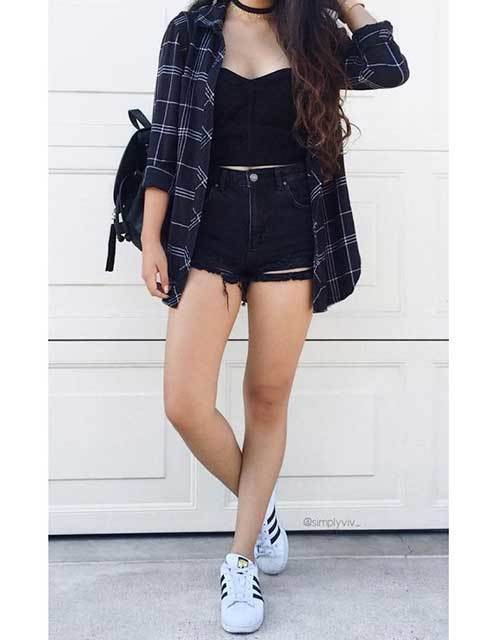Latest 30 High Waisted Short Outfit Ideas for the Best View .