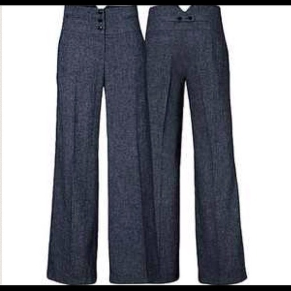 H&M Pants | High Waisted Wide Leg Dress Gray | Poshma