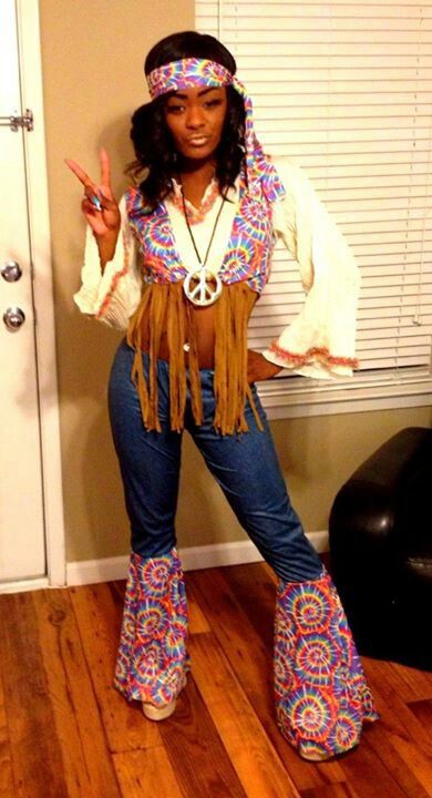 My daughter's hippy girl costume (With images) | Hippie costume .