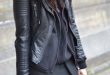 How to Wear Hooded Leather Jacket: Top 13 Outfit Ideas for Women .
