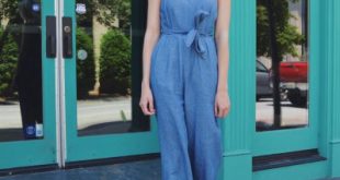 15 Beautiful Ways on How to Wear Chambray Jumpsuit - FMag.c