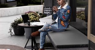 Krist Elle - Simplee Apparel Embroidered Denim Jacket, Simplee .