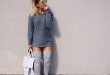 20 Style Tips On How To Wear Grey Boots | Edgy fashion, Fashion .