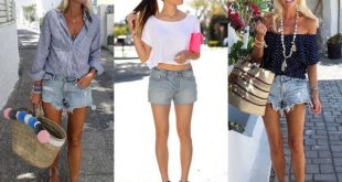 45 Ideas About What To Wear With Denim Shorts In Summer | Women .