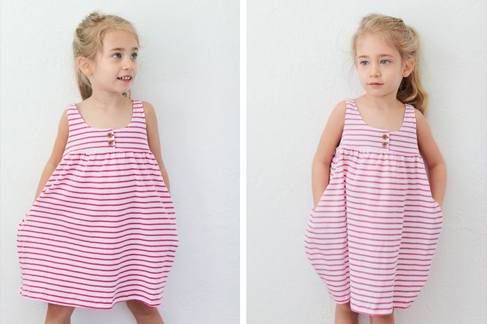 comfy knit dress tutorial | Toddler dress patterns, Jersey knit .