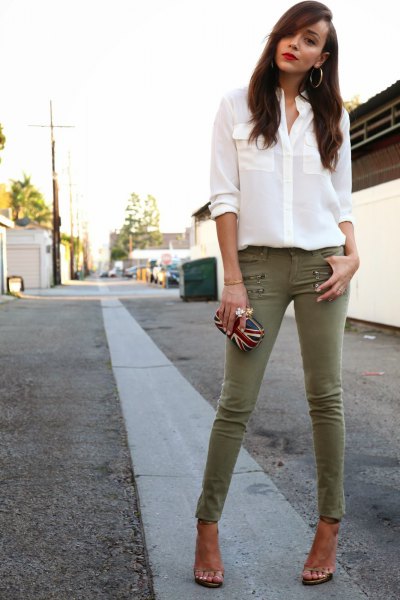 How to Style Khaki Jeans: 15 Stylish Outfit Ideas for Ladies .