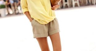 17 Fabulous Outfit Looks for Summer | Beige shorts outfit, Fashion .