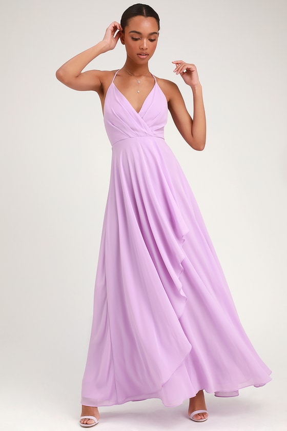 Stunning Maxi Dress - Lavender Maxi Dress - Backless Maxi Dre