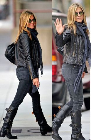 Skinnies and motorcycle boots | Black motorcycle boots, Winter .