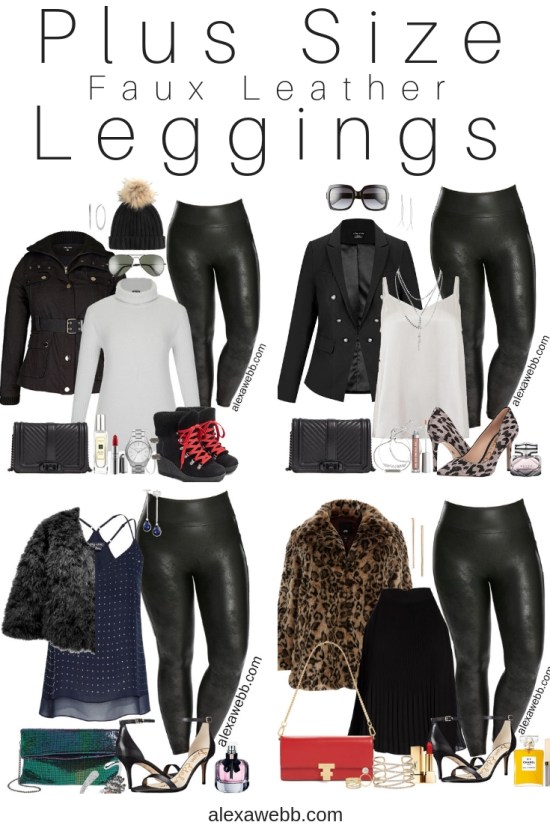 Plus Size Faux Leather Leggings Outfit Ideas – Part 2 - Alexa We