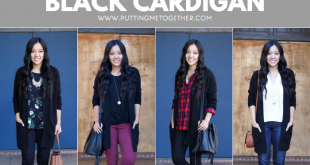 4 Ways to Wear a Black Cardigan | Black cardigan outfit, Black .
