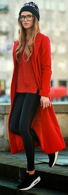 44 Best Red Sweaters images | Red sweaters, Fashion, My sty