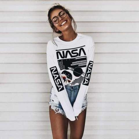 Nasa Graphic Long Sleeve | Cute summer outfits, Clothes, Cute outfi