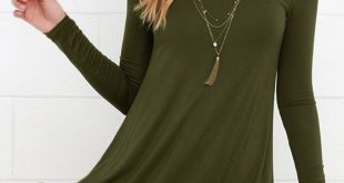 How to Style Long Sleeve Swing Dress: 15 Breezy Outfit Ideas .