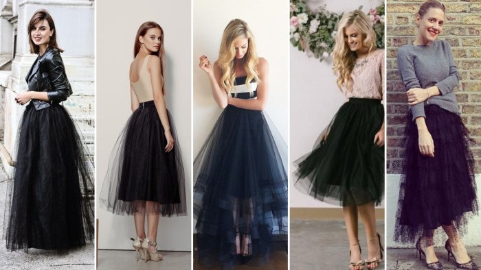40 Feminime Look Black Tulle Skirt Outfits Ideas – Five