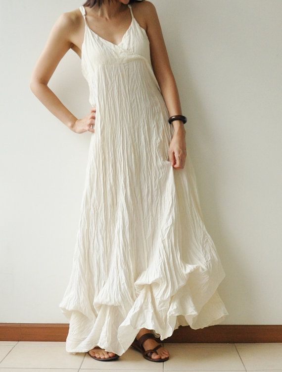cool summer dress | White cotton summer dress, Cotton dress summ