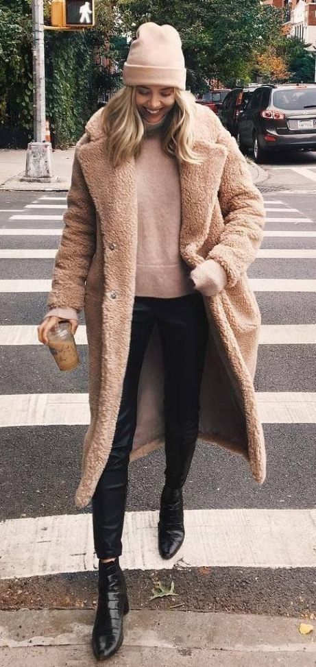 16 Teddy Coat Outfit Ideas That Are Super Cozy | Stylish winter .