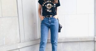 35 Ways to Make Mom Jeans Look Cool | Fashion, Mom jeans style .