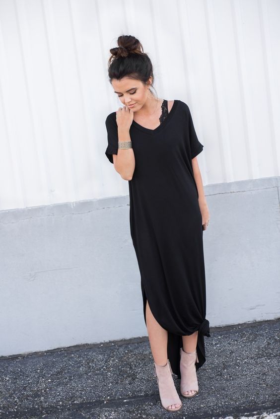 abigail t shirt maxi dress #ootd #casualoutfits *I'm obsessed.