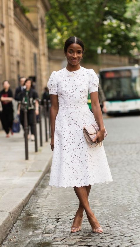 60+ Romantic Lace Mini Midi Dress Ideas | Cotton dress summer .