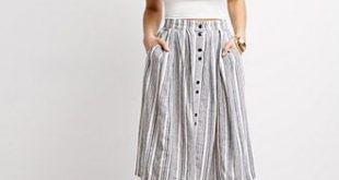 How to Wear Midi Skirts - 20 Hottest Summer /Fall Midi Skirt .