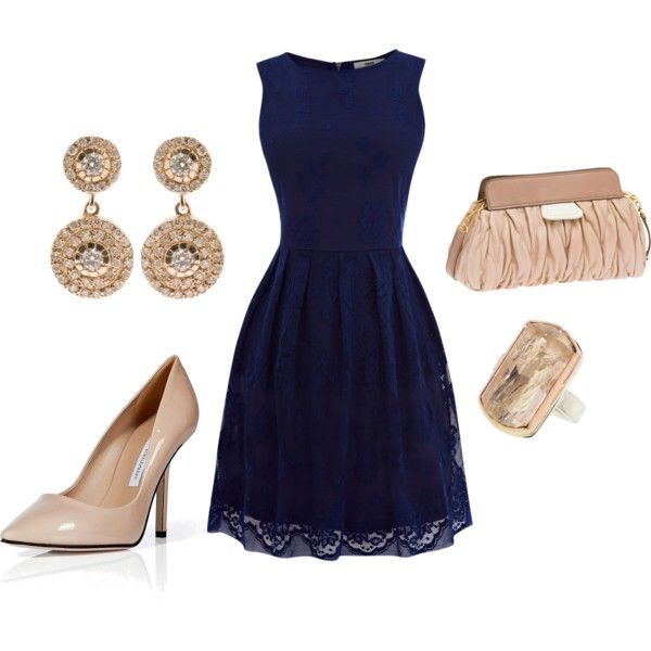 15 ways to wear a navy dress outfit and what accessories to choose .