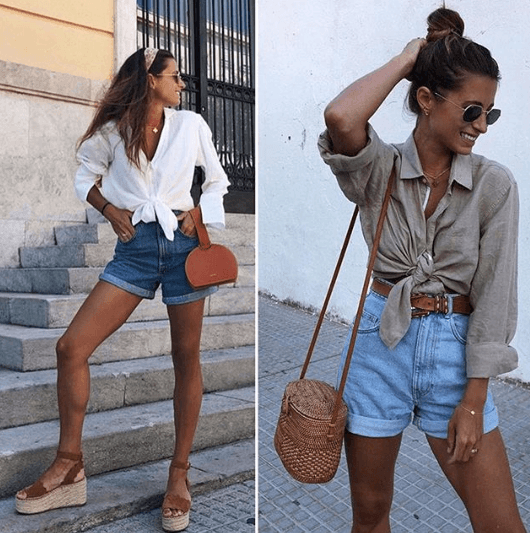Outfits with Mom Shorts – 28 Ideas on How to Wear Mom Shorts .