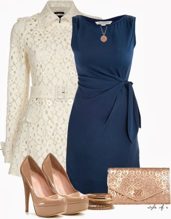 Which Color Jewelry Goes with Dark Blue Dresses? | Classy outfits .