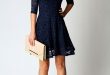 Delicate Lace Dress Trends for Women | Blue lace dress outfit .