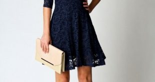 Delicate Lace Dress Trends for Women | Blue lace dress outfit .