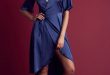15 Amazing Navy Wrap Dress Outfit Ideas: Style Guide - FMag.c