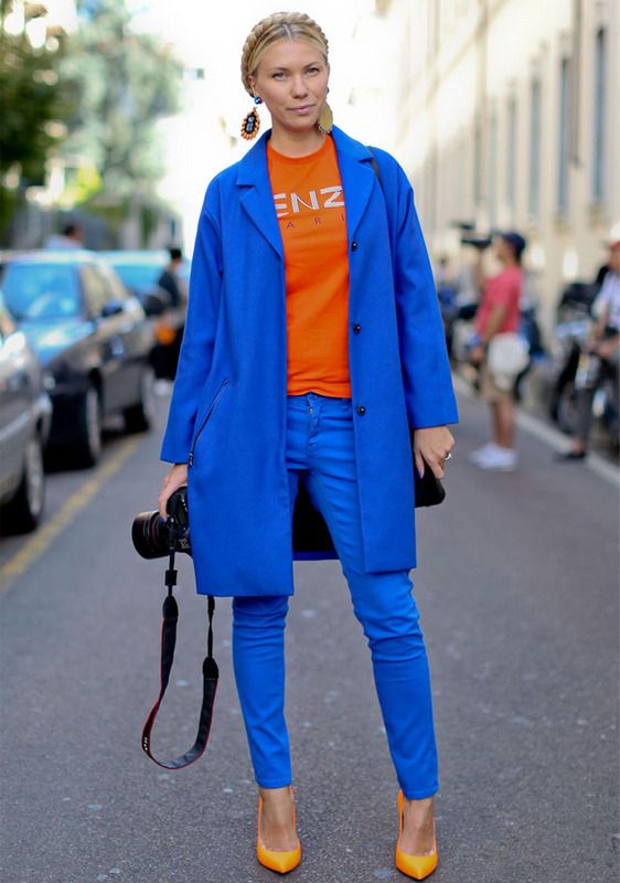 How to Wear and Mix Orange with Blue Outfits 2020 | Become Ch