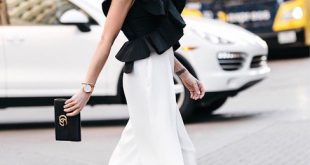 15 Amazing Outfit Ideas on How to Style Black Ruffle Top - FMag.c