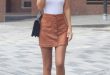 15 Best Outfit Ideas on How to Wear Button Up Skirt - FMag.c