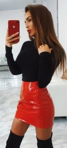 Outfit Ideas Red Leather Skirt 63150 137x300 