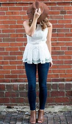 42 Best Peplum Top Outfits images | Outfits, Fashion, Cute outfi