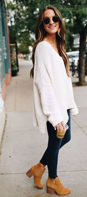 40+ Oversized Sweater winter outfit ideas for women | Fashi