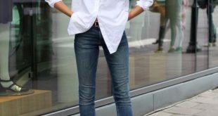 Best 13 Oversized White Shirt Outfit Ideas for Women - FMag.c
