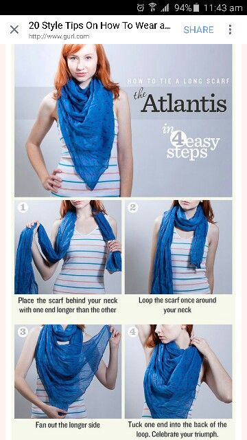 How to tie a rectangular Scarf to be triangular | Ways to wear a .
