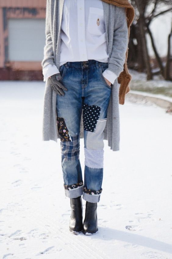 56 Spring Clothes To Copy Right Now | Denim ideas, Patchwork jeans .