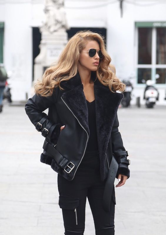 Pin by Kat-Keesa Kim on Style & Outfit Ideas | Faux shearling .